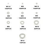 Metric Flat Washers Assortment Kit - Stainless Steel