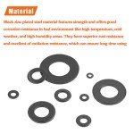 600-Piece Assorted Black Zinc Washers Kit