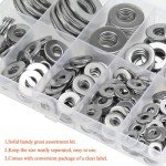 254-Piece Stainless Steel Flat Washer Assortment