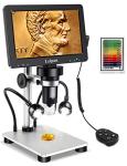7" LCD Digital Microscope 1200X with 12MP Camera