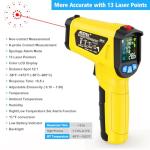 MESTEK Digital Infrared Thermometer with Color LCD