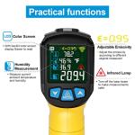 MESTEK Digital Infrared Thermometer with Color LCD