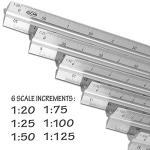 Metric Triangular Engineer Scale Ruler - 30cm