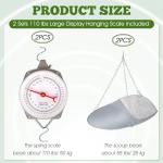 Tellegloww 110 lbs Large Display Hanging Scale Set