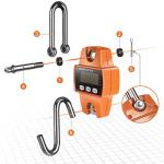 RoMech 660lb Digital Hanging Scale for Outdoors