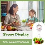 Tellegloww 110 lbs Large Display Hanging Scale Set