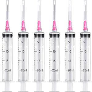 20ml Plastic Syringe Luer Lock - 12 Pack