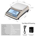 High Precision 5000g Lab Scale with RS232 Port