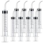 9 Pack of 12ml Dental Syringes with Curved Tip