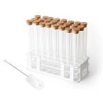 24-Piece Glass Test Tube Set with Cork Stoppers