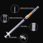 25G 1-Inch Sterile Disposable Syringes, 1ml (20)