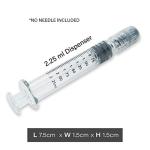 Borosilicate Glass Syringe with Plastic Plunger - 100 Pack