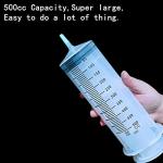 500ml Plastic Syringe with Measurement for Labs