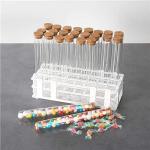 24-Piece Glass Test Tube Set with Cork Stoppers