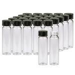 20 Pack 8 ML Clear Glass Sample Vials