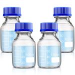 100ml Borosilicate Glass Storage Bottles - 4 Pack