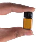 12 Pack 2ml Mini Amber Glass Bottles