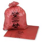 McKesson Biohazard Waste Bags, Red, 250 Count