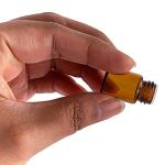 12 Pack 2ml Mini Amber Glass Bottles