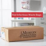 McKesson Biohazard Waste Bags, Red, 250 Count