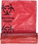Biohazard Disposable Waste Bags, 24x24 Inches, 50 Pack