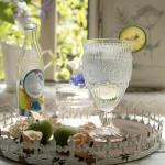 6 Pack Vintage Goblet Glasses - 10 oz