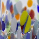 Multicolor Hand Blown Glass Water Glasses Set