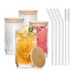 Set of 4 Vintage Glass Drinking Glasses