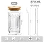 Set of 4 Vintage Glass Drinking Glasses