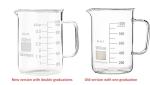 Glass Beaker Mug with Handle and Pour Spout
