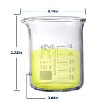 Young4us Glass Beakers & Droppers Set, 6 Pieces