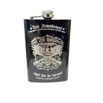 Black 8oz Flask - 2nd Amendment Design