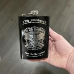 Black 8oz Flask - 2nd Amendment Design