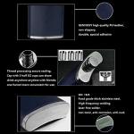 Navy Blue 8oz Stainless Steel Flask with Cups