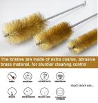Brass Wire Tube Brush Set - 7 Piece Cleaning Kit