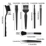 TIESOME 7-Piece Anti-Static Keyboard Cleaning Brush Set