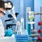 20 Pcs White Solid Rubber Lab Stoppers