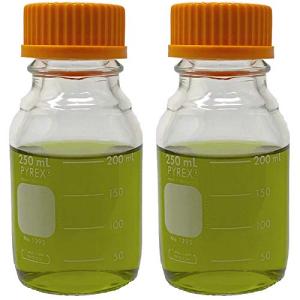 Pyrex 250ml Round Media Storage Bottles (2-Pack)