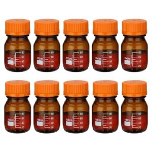 10 Pack 100ml Borosilicate Glass Storage Bottles