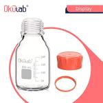 Okulab 250ml Round Borosilicate Glass Storage Bottles
