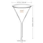 XCD Heavy Wall Borosilicate Glass Filter Funnel Set