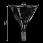 150 mm Glass Funnel with 24/40 Joint