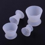 4 Pcs Flexible Silicone Dappen Dish Set