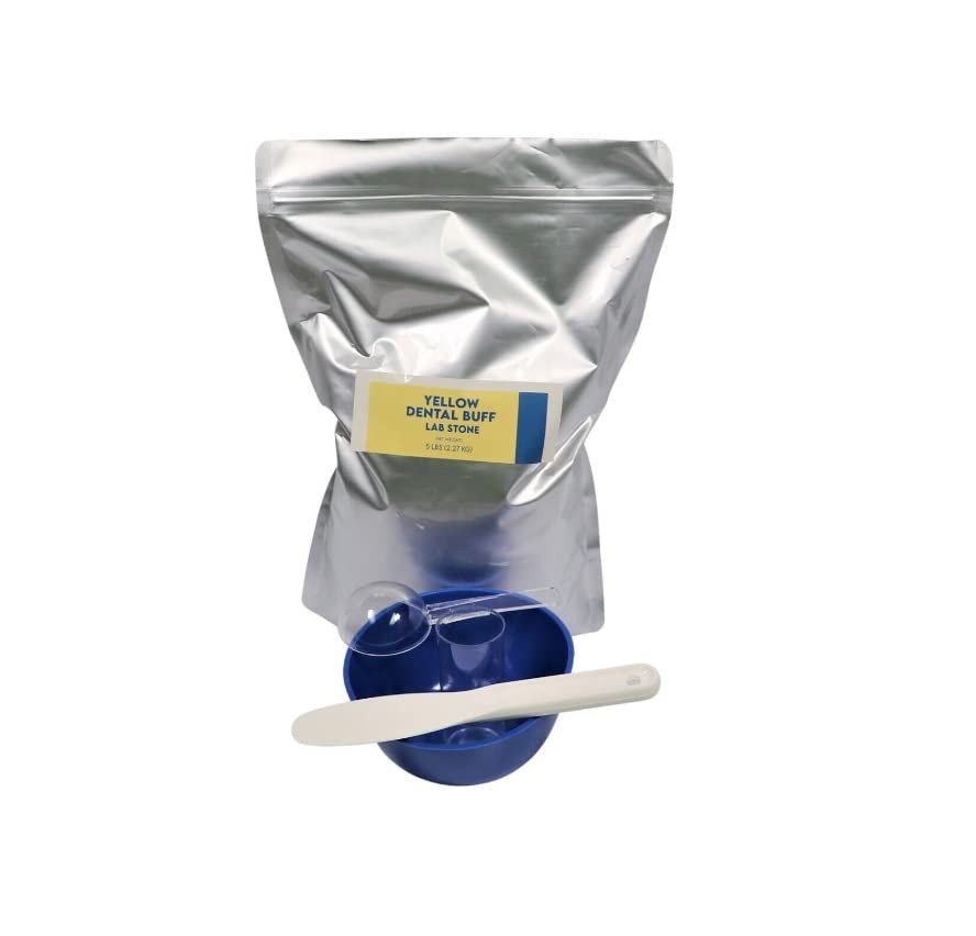 Dental Yellow Buff Stone & Mixing Kit, 5 lb