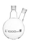 Borosilicate 1000ml Distillation Flask with 2 Necks