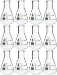 EISCO 12-Pack 25mL Borosilicate Erlenmeyer Flasks