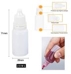 12PCS 20ML White Squeezable Dropper Bottles