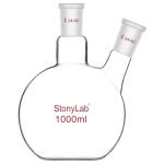 Stonylab 2-Neck Flat Bottom Boiling Flask 1000 ml