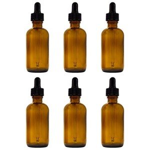 GreenHealth 2 oz Amber Glass Bottles with Droppers