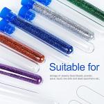 Teenitor 50 Pack Clear Test Tubes with Caps